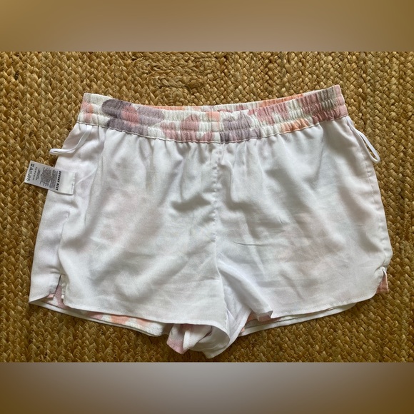 Aritzia | Sunday Best Malcolm Shorts Floral Watercolor Pebble Crepe Lined Size S - Picture 7 of 15